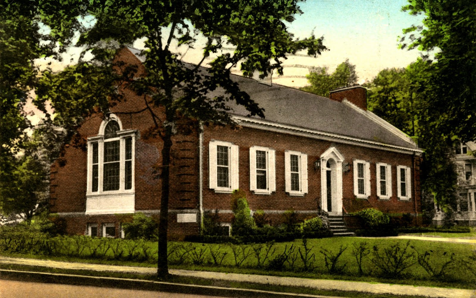 Library Postcards 1945 The Memorial Library, Toms River, New Jersey