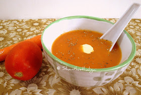 Herbed carrot tomato soup, Carrot tomato soup recipe, How to make herbed carrot tomato soup?