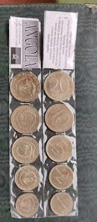A-2 ANGOLA SET OF 5 DIFFERENT COINS (#RVJ)