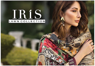 Iris Lawn Pakistani Dress Material Collection 