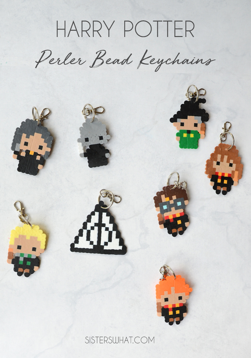 Harry Potter Perler Bead Patterns and Keychains Book Review Sisters