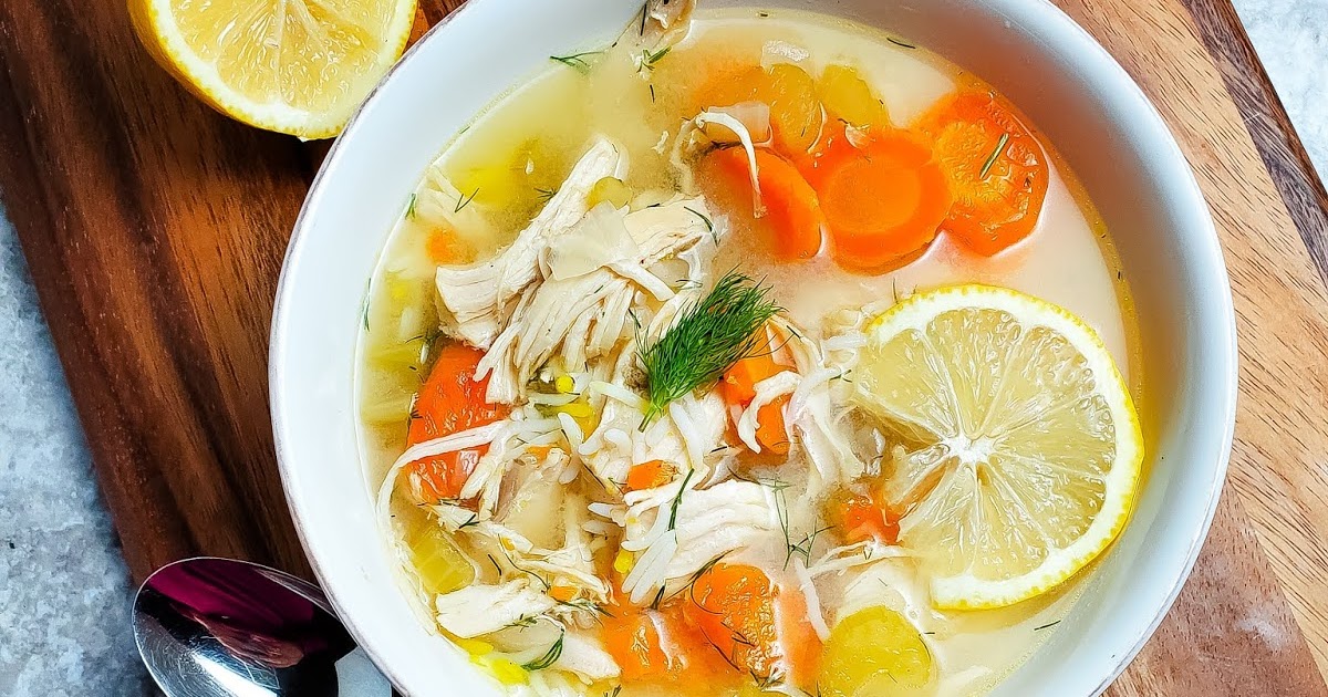 Slice of Southern: Instant Pot Meal: Lemon Chicken & Rice Soup