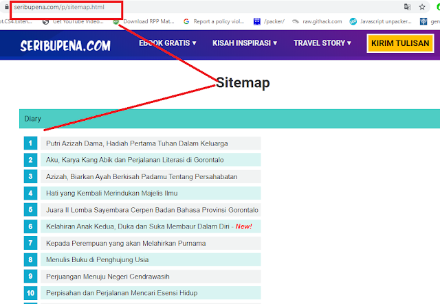 Page Persyaratan Adsense