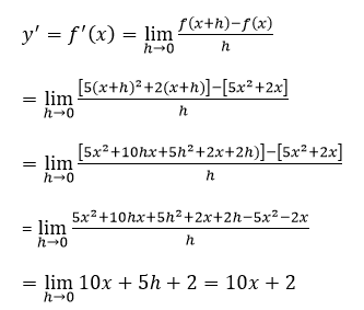 Contoh Soal Turunan Fungsi Majemuk