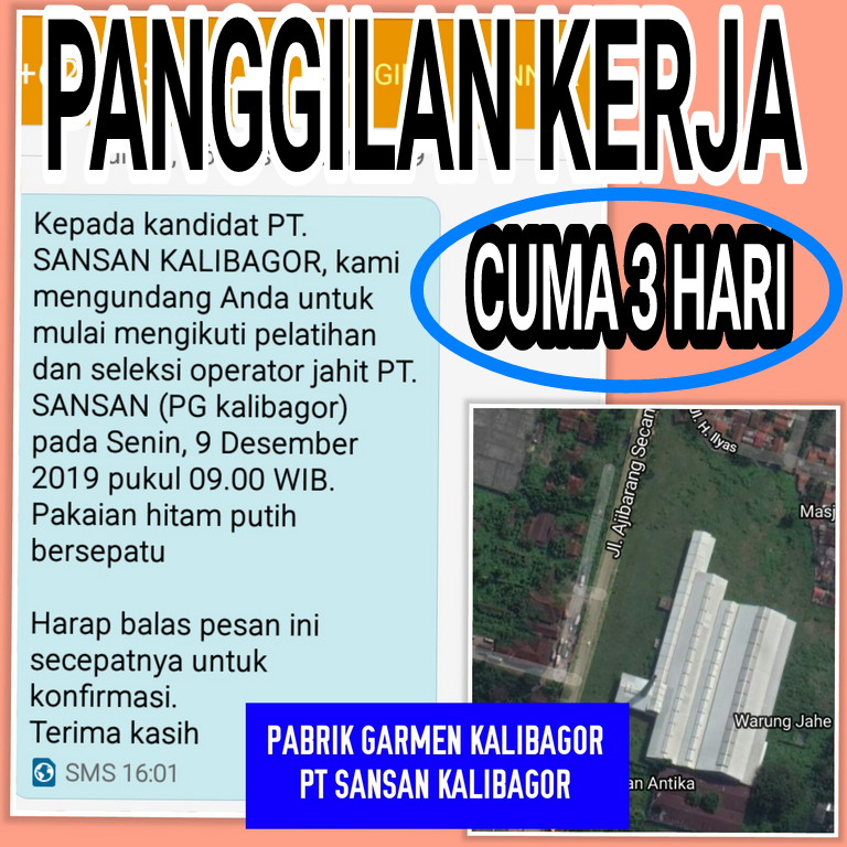 Pt Sansan Saudaratex Kalibagor Bekas Pabrik Gula Informasi Lowongan Kerja