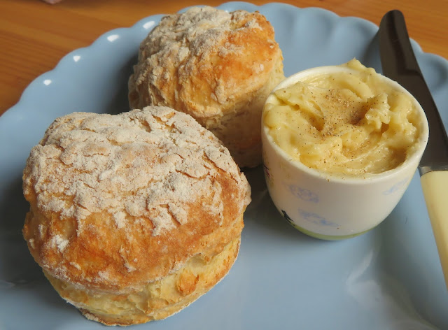 Yogurt Biscuits & Honey Cardamom Butter