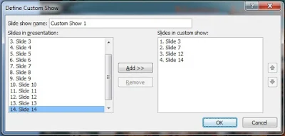 Custom Show option and its uses in Power Point in hindi