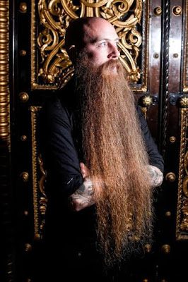 7a Beard gang king. The man with Britain's longest beard measuring over 2ft has been growing it for six years