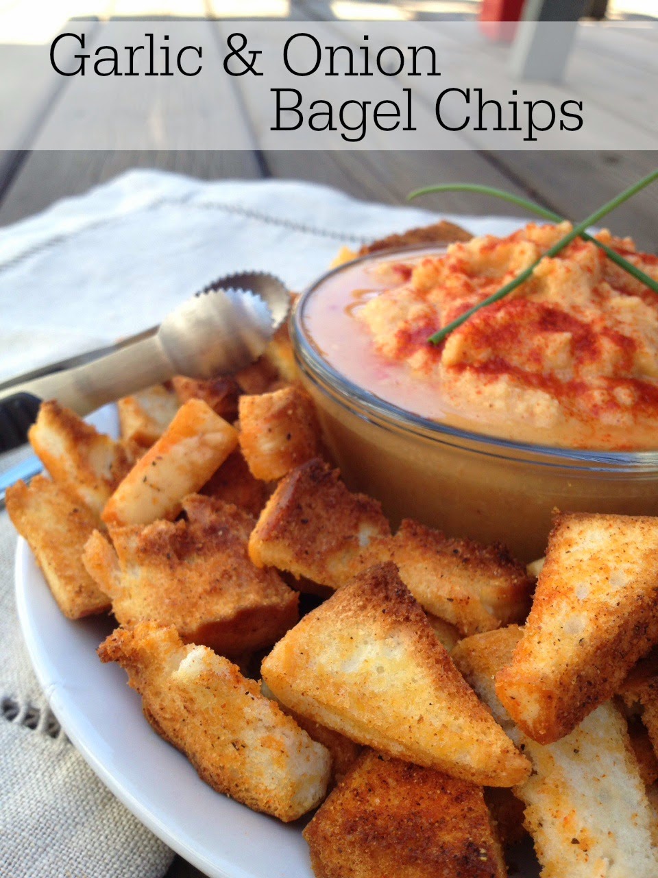 All The Pretty Things HomeMade Garlic & Onion Bagel Chips
