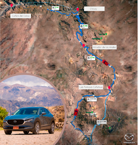 VALLE DEL COLCA: CONOCE LA RUTA IDEAL PARA CONOCER ESTE MARAVILLOSO DESTINO JUNTO A LA NUEVA ALL-NEW MAZDA CX-30 