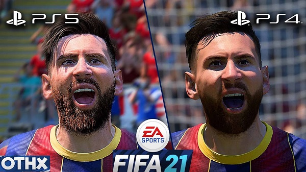 بالفيديو شاهد مقارنة الرسومات للعبة FIFA 21 بين جهاز PS4 و PS5