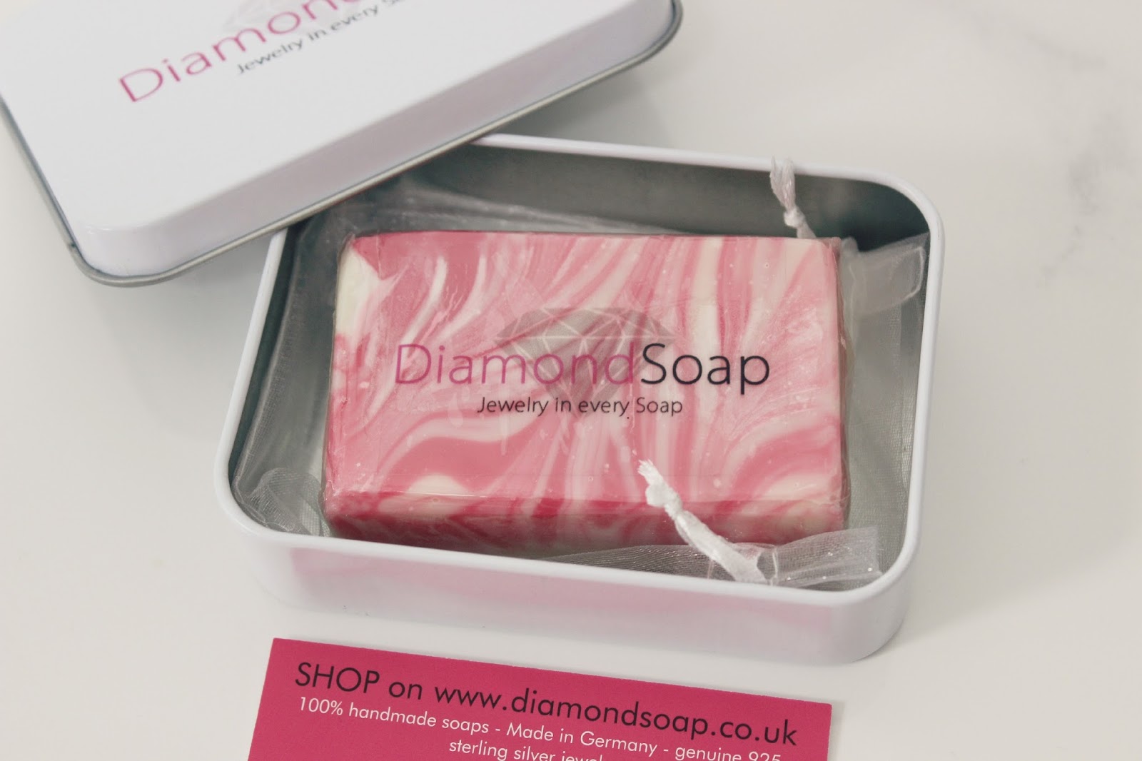 Emily Rose Diamond Soap Jewellery in every soap