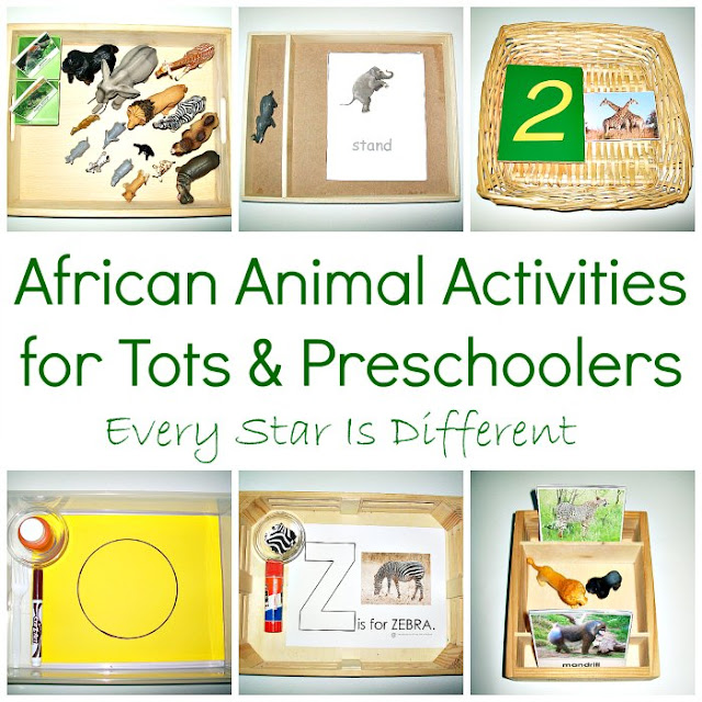 Animals of Africa Activities for Tots and Preschoolers