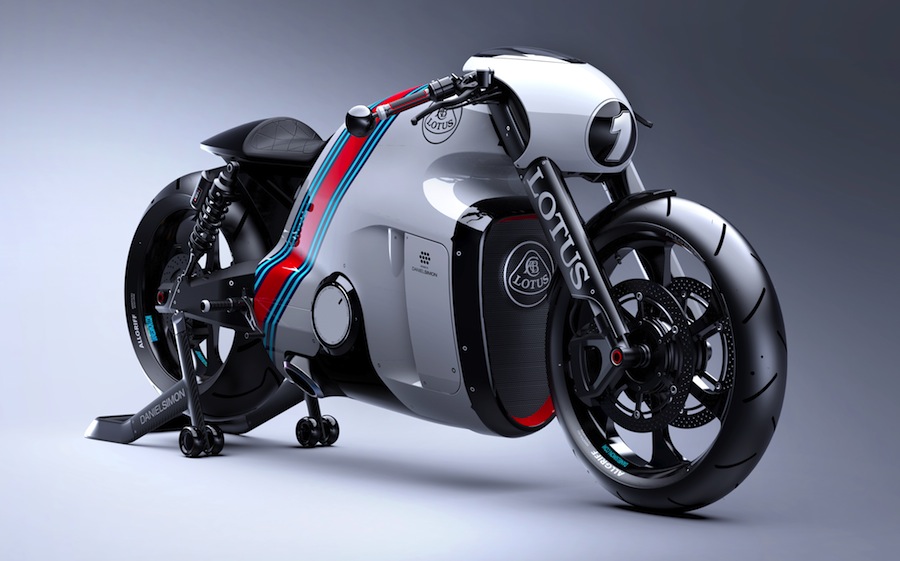近未来的なデザインが特徴的すぎるバイク「ロータスC-01」