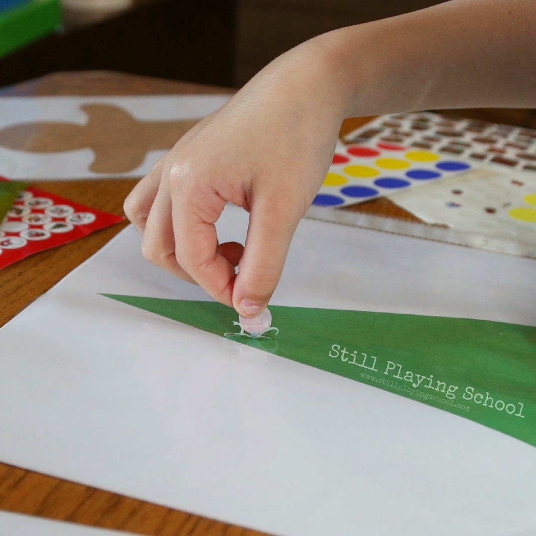 Reusable Christmas Sticker Busy Bags Still Playing School