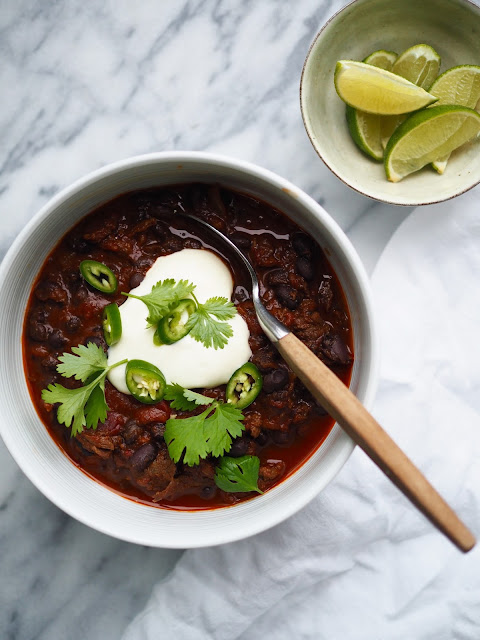 lihapata, poropata, chili con carne porosta, poro chili con carne