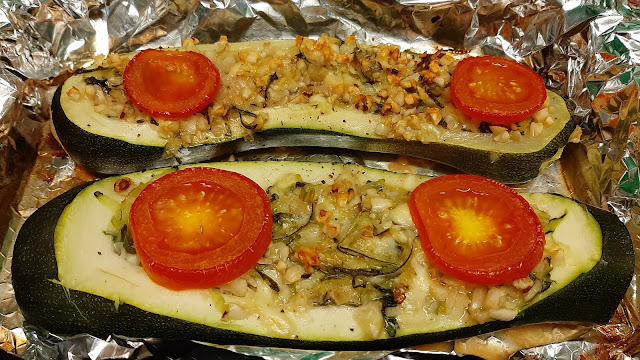 Stuffed courgette