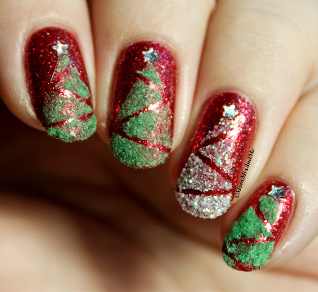 Mom, Mrs., & Me: Challenge Your Nail Art: Christmas Trees