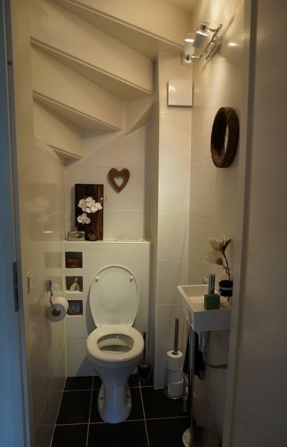 30+ Small Toilets Under Stair Design Ideas ARA HOME