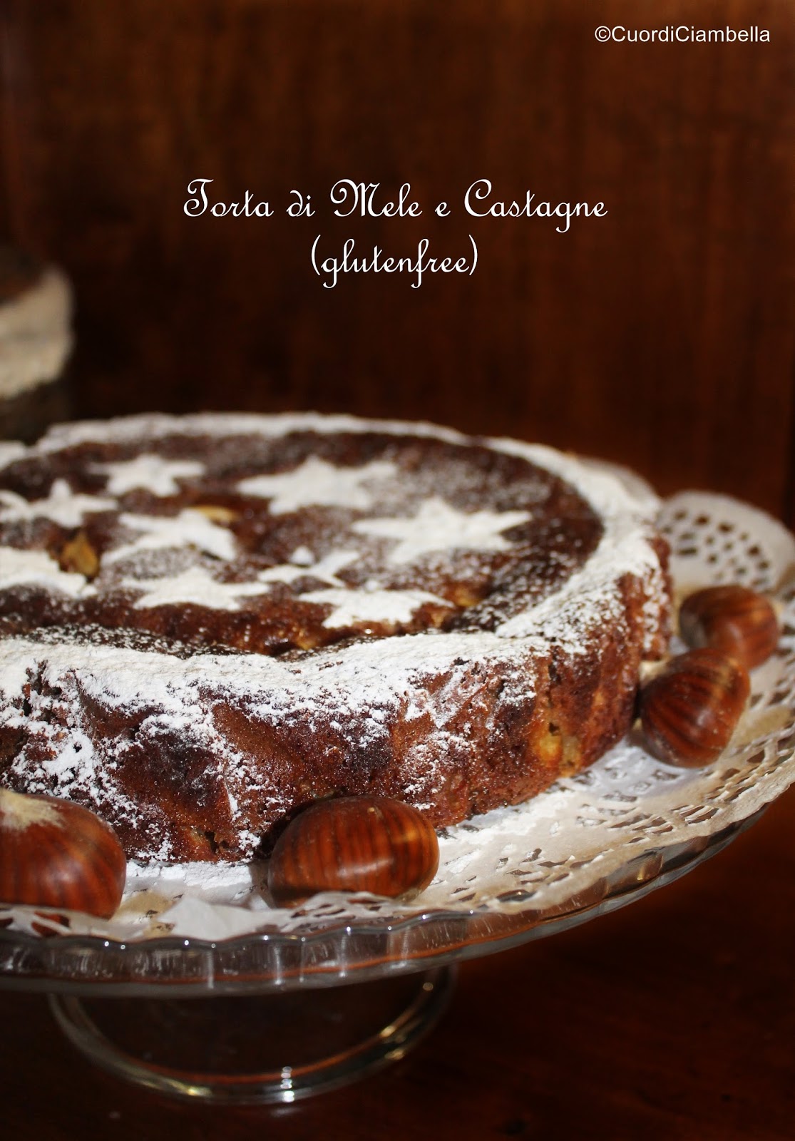 Torta di Mele e Castagne (Glutenfree) - Cuor di Ciambella