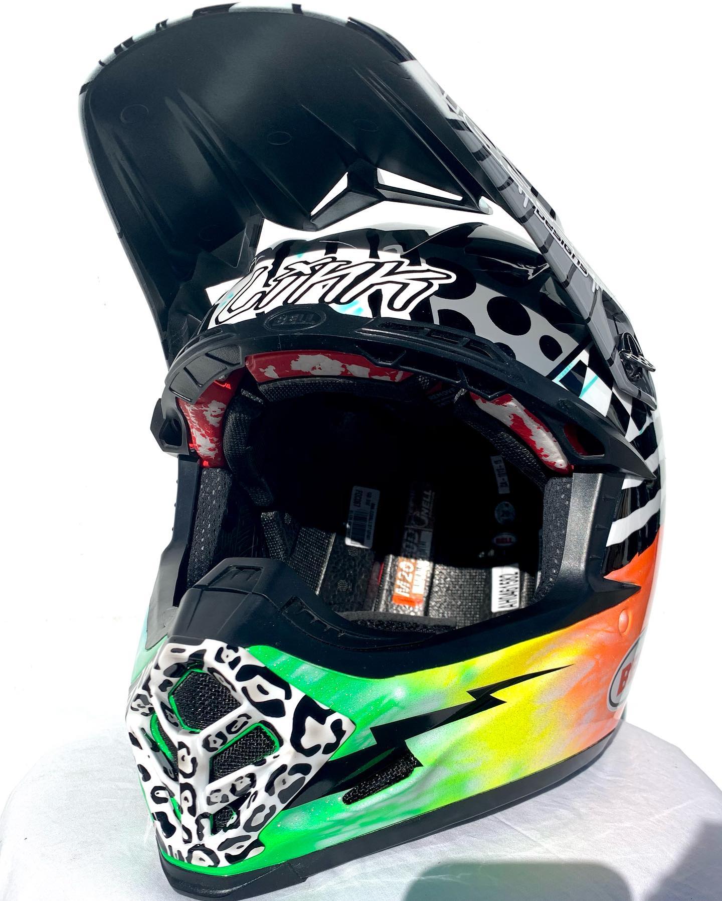 Racing Helmets Garage Bell Moto9 Flex L.Leaverton 2020 by Tagger Design