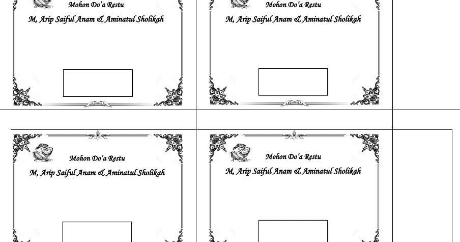 Download Undangan Tahlil 1 Lembar Isi 4 Ms Word Triprofik Com