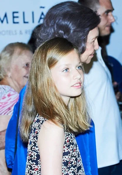 King Felipe VI, Queen Letizia, Princess Leonore, Infanta Sofía, Queen Sofia and Infanta Elena of Spain