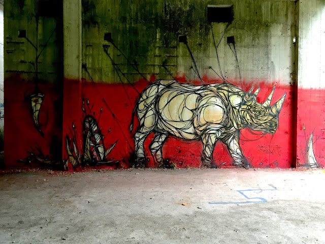 Touring through Belgium, our friend DZIA just dropped a series of Rhinos on the streets of Mechelen and Antwerp.