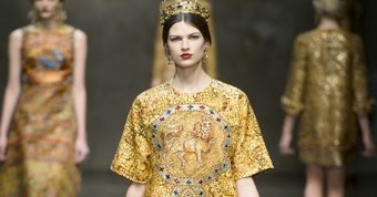 Fashionista Smile: Dolce and Gabbana: Mosaic Queen - Fall 2013