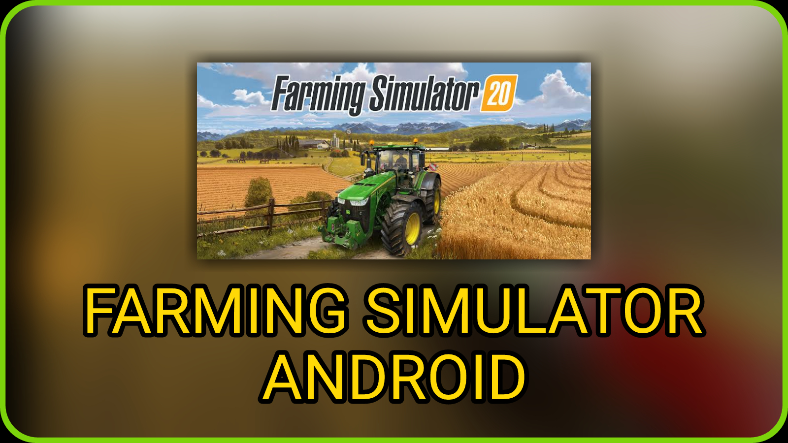 FS 20 APK MOD Money DOWNLOAD