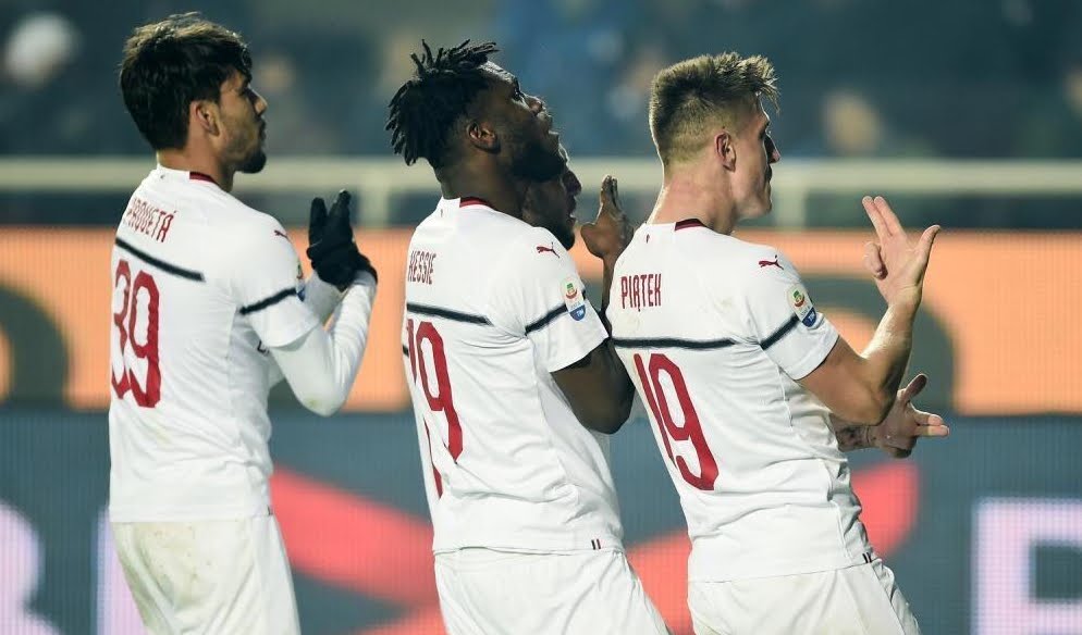 Atalanta-Milan 1-3: rimonta con Piatek e Calhanoglu, rossoneri al 4° posto in classifica.