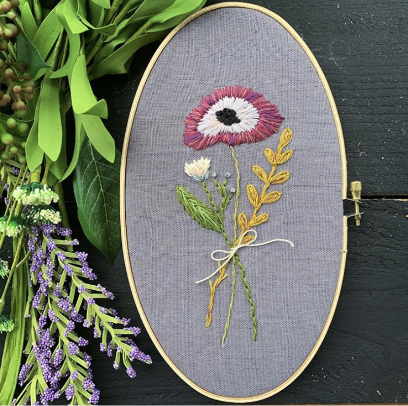 Field of Flowers Hoop-art Embroidery Kit – Tweetle Dee Design Co.