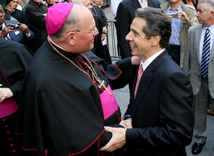 Image result for cuomo outside catholic church