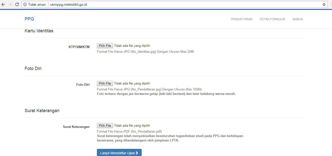 Tata Cara Pendaftaran Ujian Kompetensi Mahasiswa Program