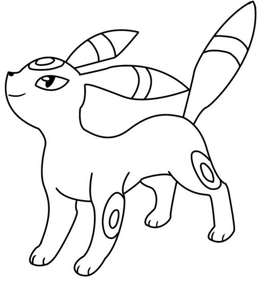 umbreon pokemon coloring pages printable free pokemon coloring pages ...