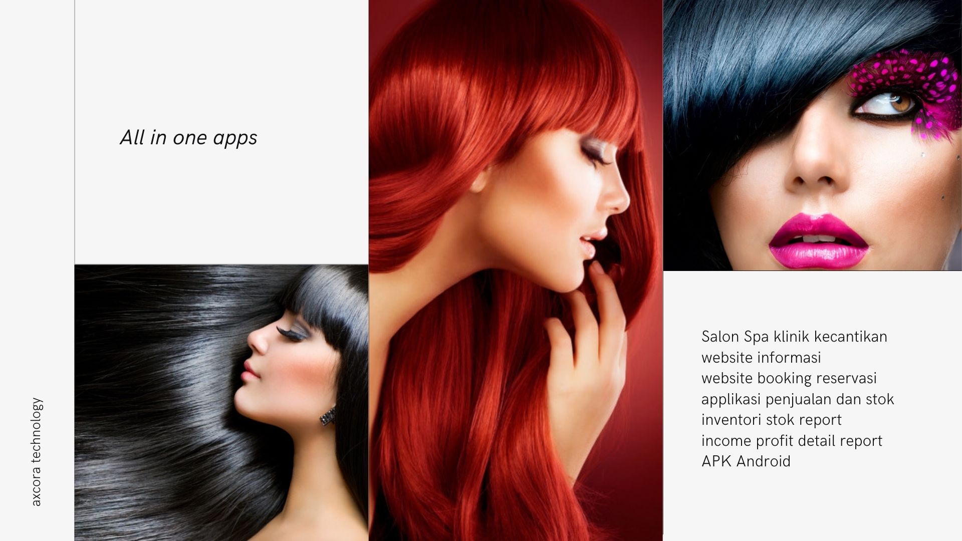 aplikasi salon spa website apps