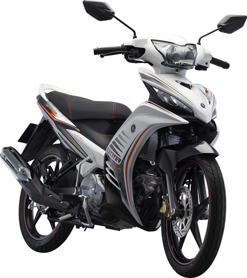 Sơn xe Exciter R 2013 màu trắng đen zin - SƠN XE MÁY ĐẸP