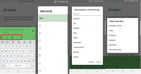 Verwenden Sie Todo.Txt, um Aufgaben zu verwalten