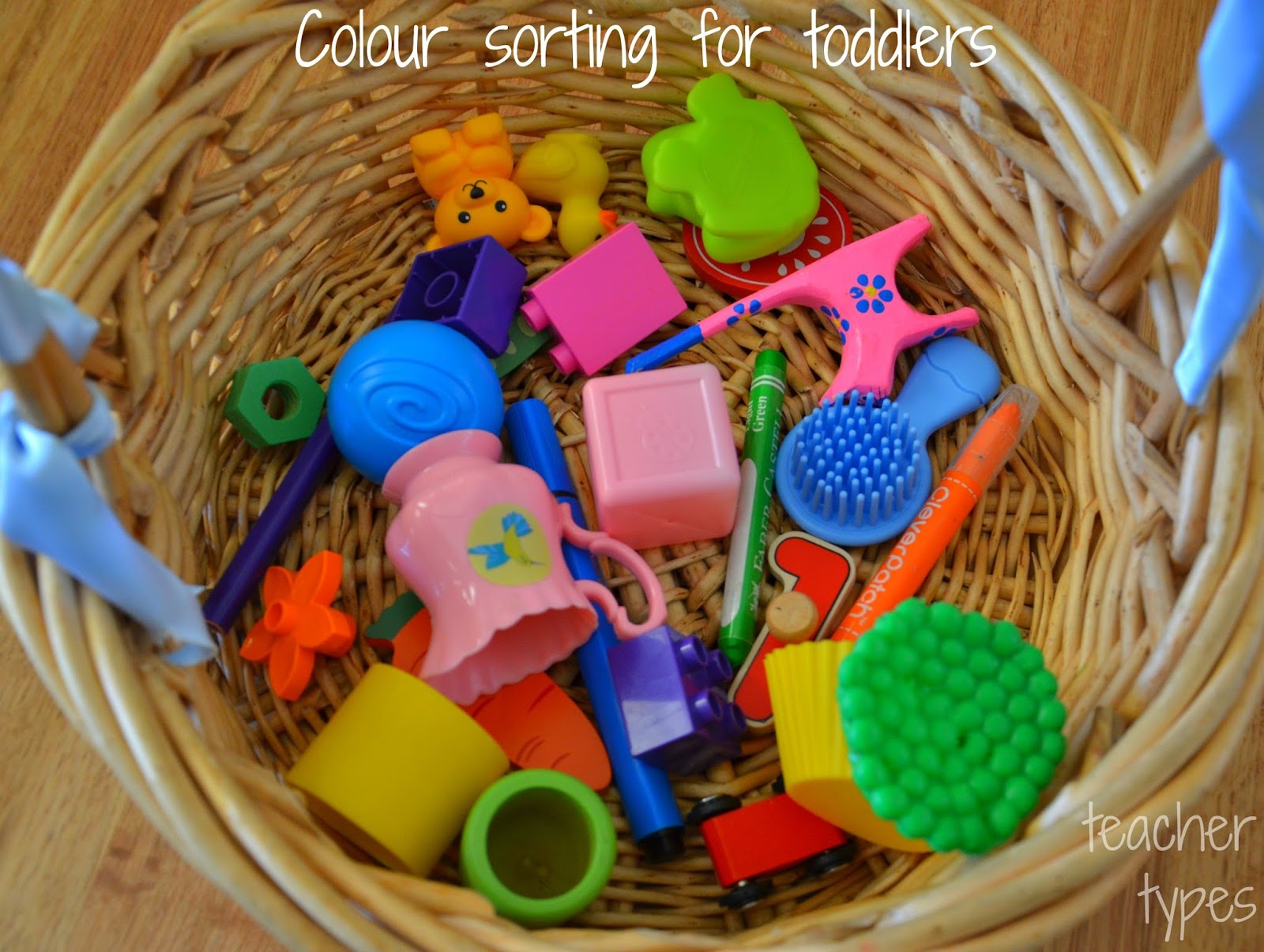 Colour Sorting for Toddlers - Teacher Types