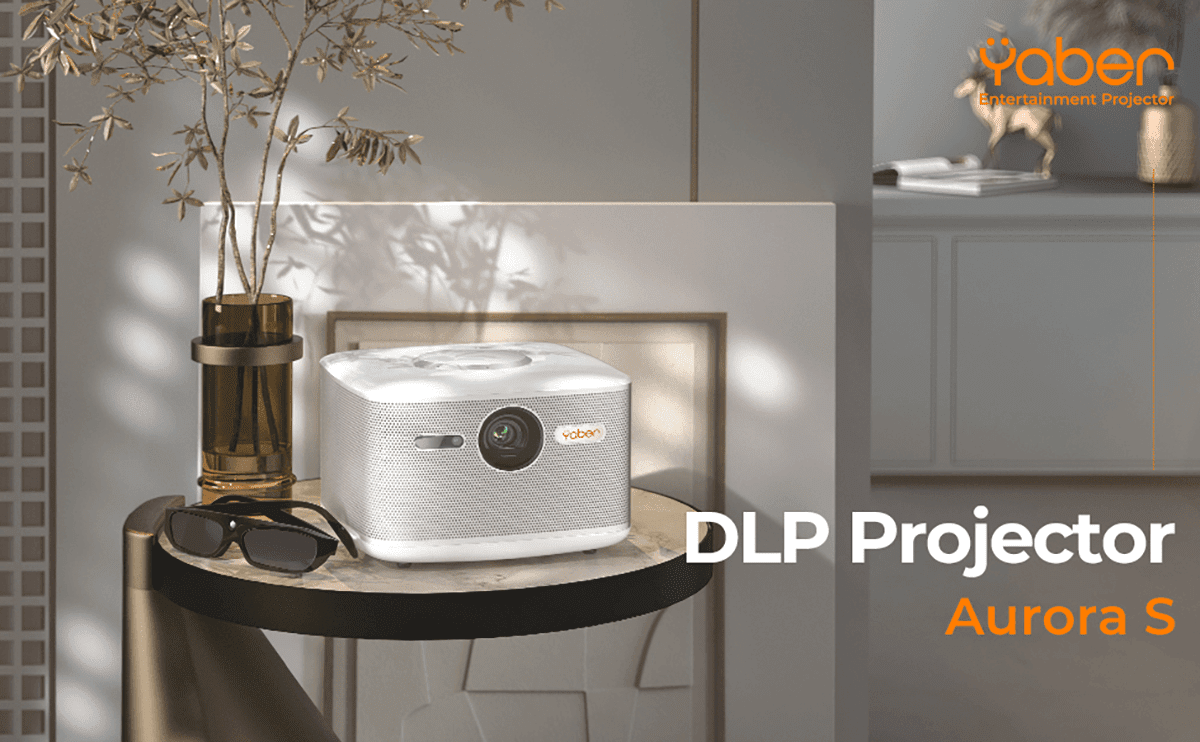 スマートプロジェクター　AURORA 【オーロラ】(Android搭載) 驚異の明るさ5000ルーメン＆300インチ大画面で、どこでも極上の映像