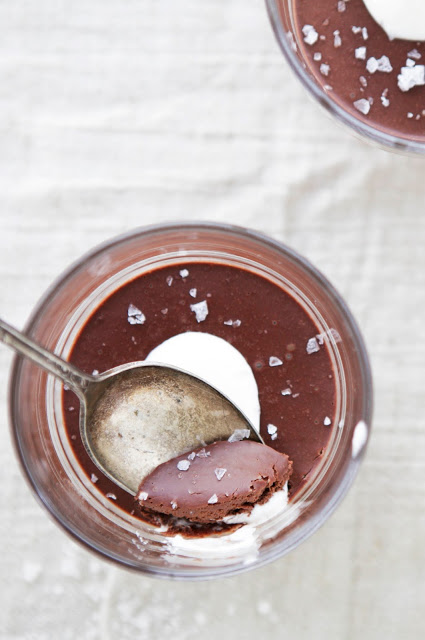 French food Friday - Nutella Chocolate Pots with Crème Fraîche and Sea Salt