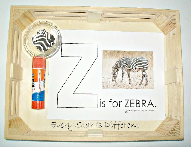 Z is for Zebra Activity for Kids with Free Printable