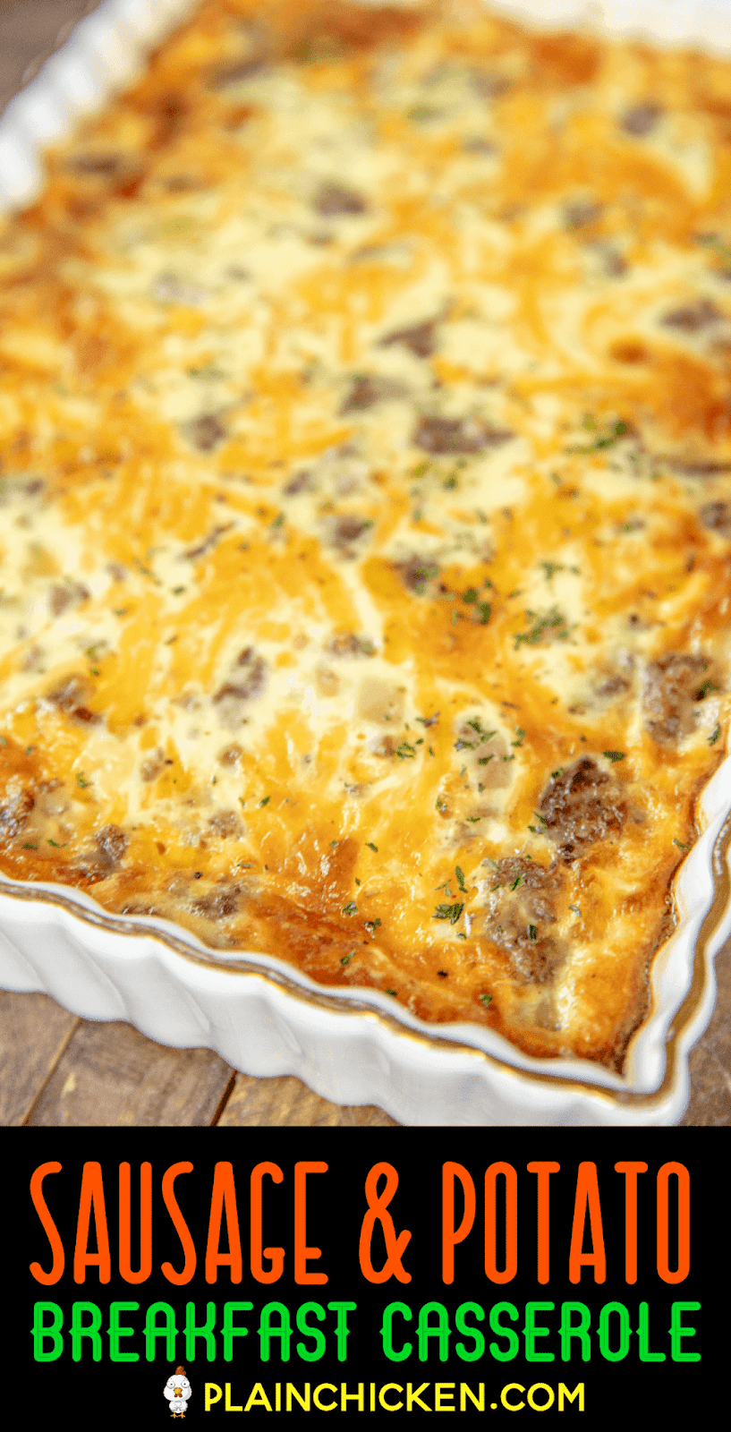 Sausage & Potato Breakfast Casserole Plain Chicken®