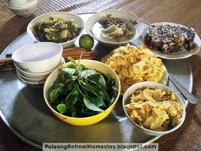 normal local meal look like this in Puluong National Park normal local meal look like this in Puluong National Park