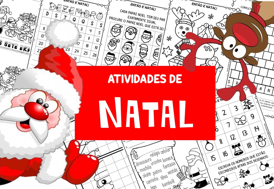 ATIVIDADES PARA IMPRIMIR E JOGOS ONLINE PARA O NATAL