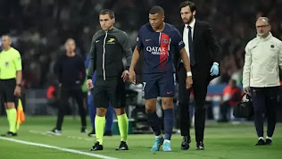 Un coup dur pour le Paris Saint-Germain. Mbappé est absent blessé du Clasico de la Ligue française !