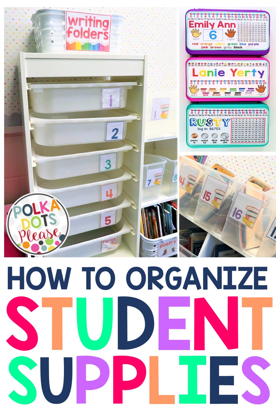 40 Ways to Store Teacher Supplies