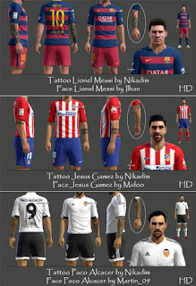 Faces + Tattoo Pack V2 Pes 2013 By Nikadim