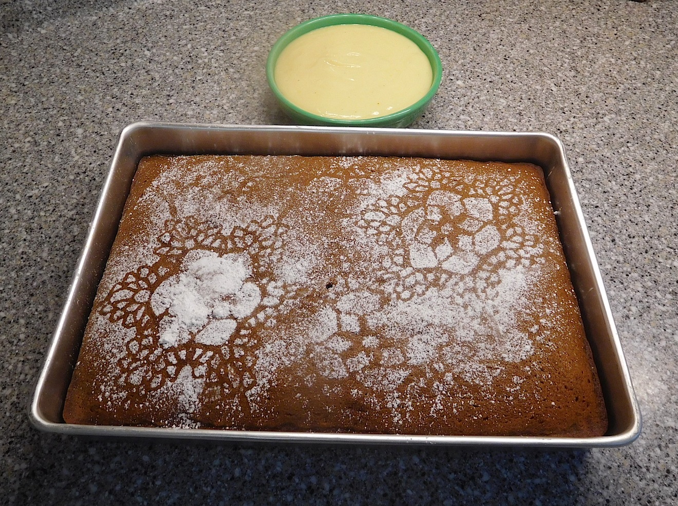 Karen's Kitchen Gingerbread Cake with Lemon Sauce