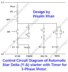 Star Delta 3 phase Motor Automatic starter with Timer
